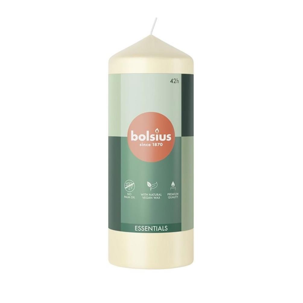 Bolsius Essentials Ivory Pillar Candle 15cm x 5.8cm £3.59